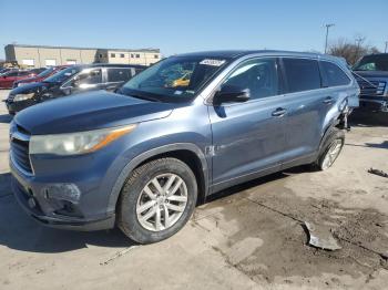  Salvage Toyota Highlander