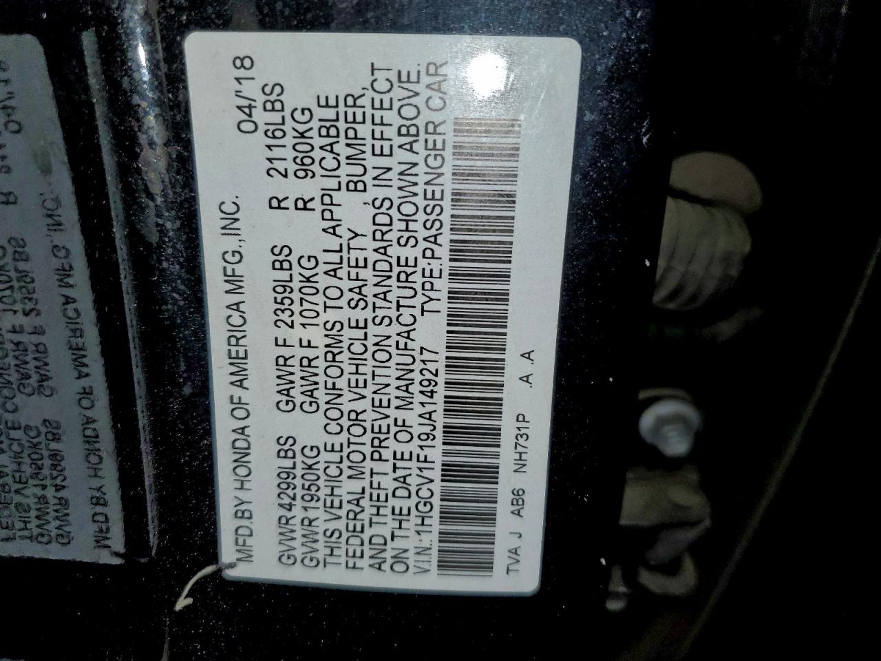 Honda Accord Lx Image 10