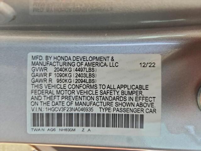 Honda Accord Hybrid Sport Image 10