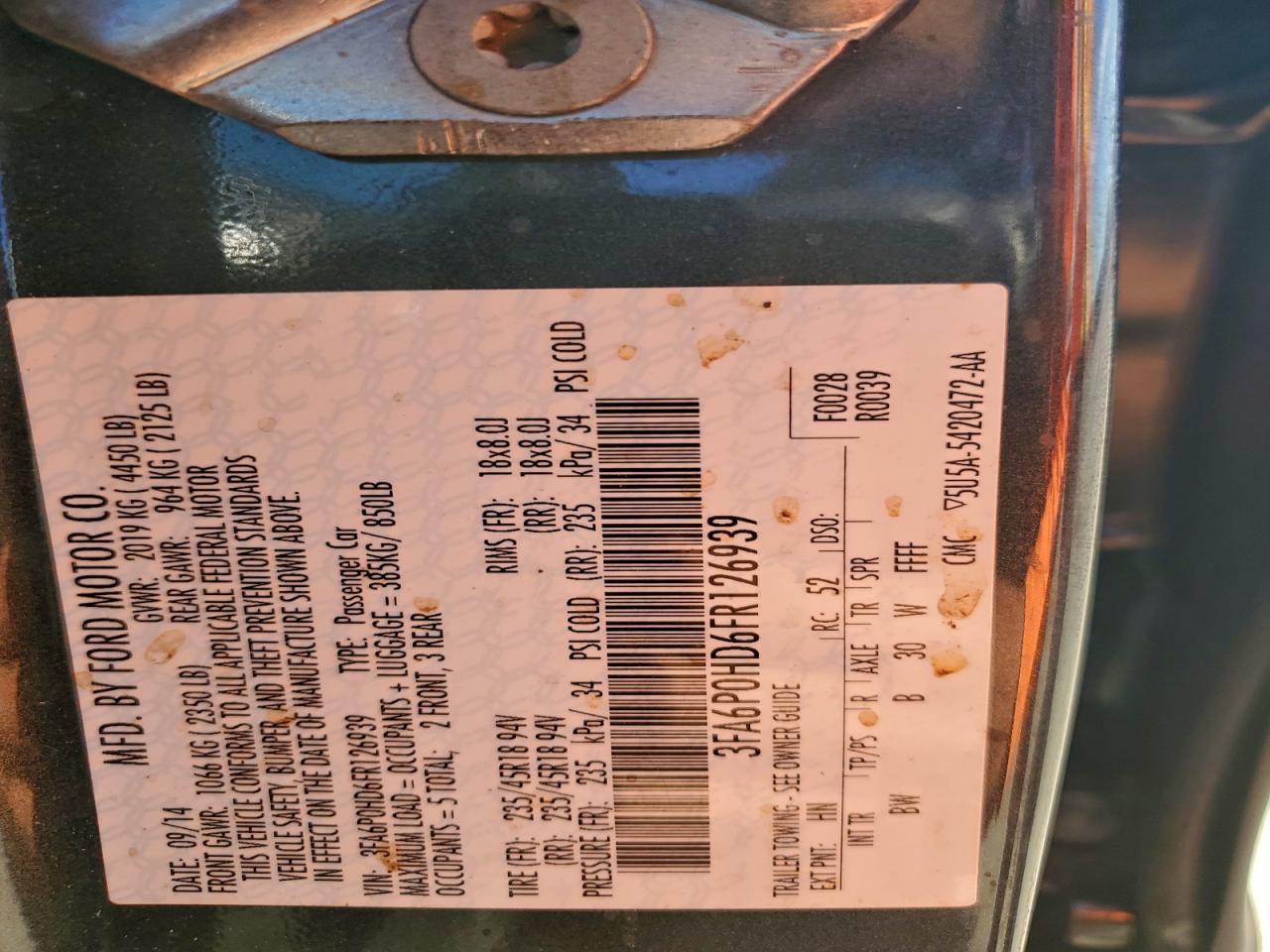 Ford Fusion Se Image 10