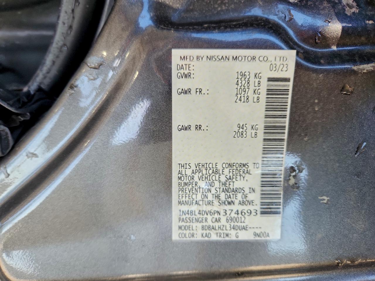 Nissan Altima Sv Image 5