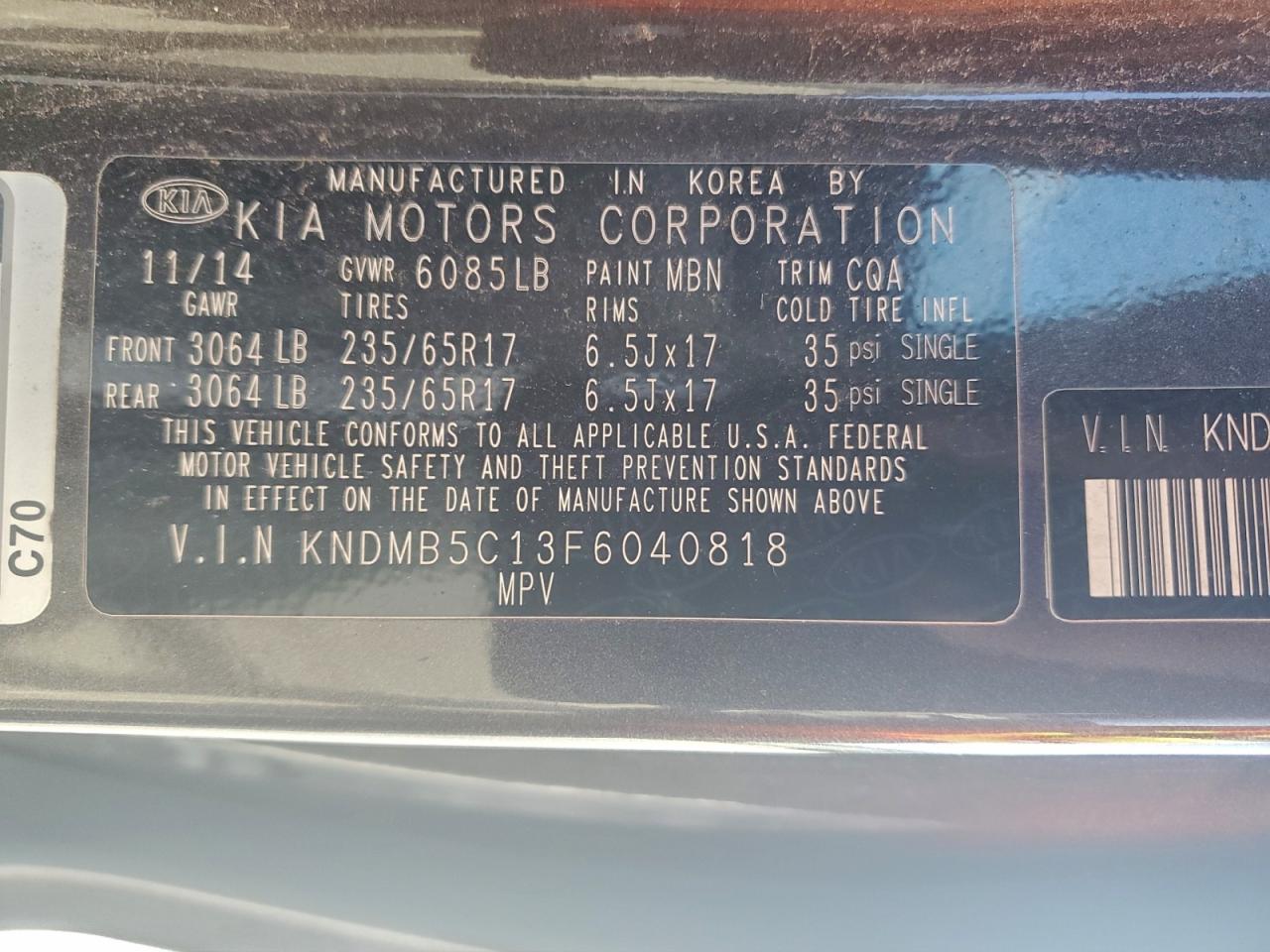 Kia Sedona Lx Image 12