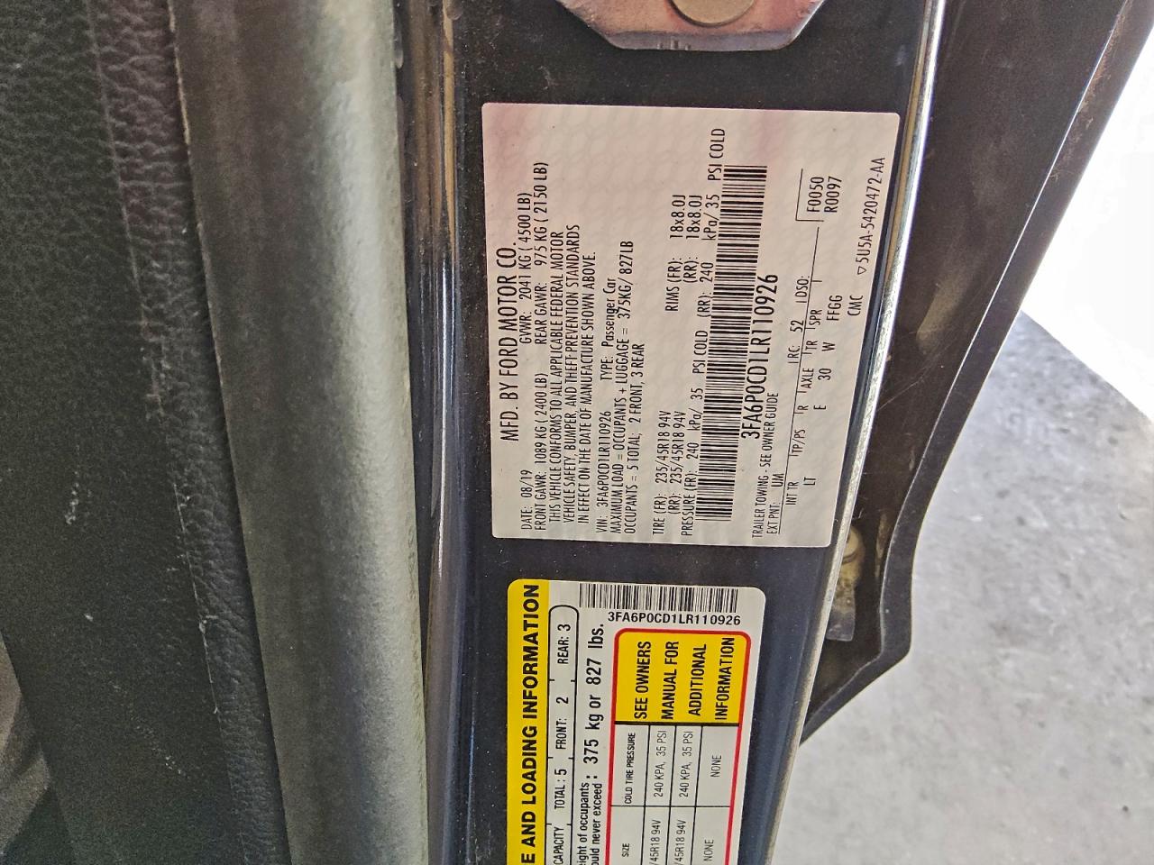 Ford Fusion Sel Image 3