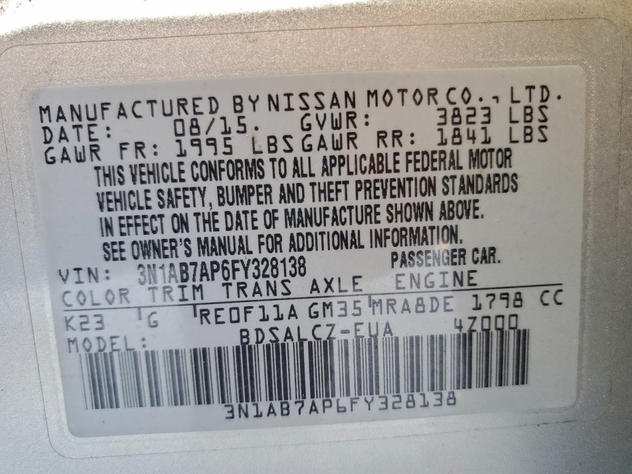 Nissan Sentra S Image 9