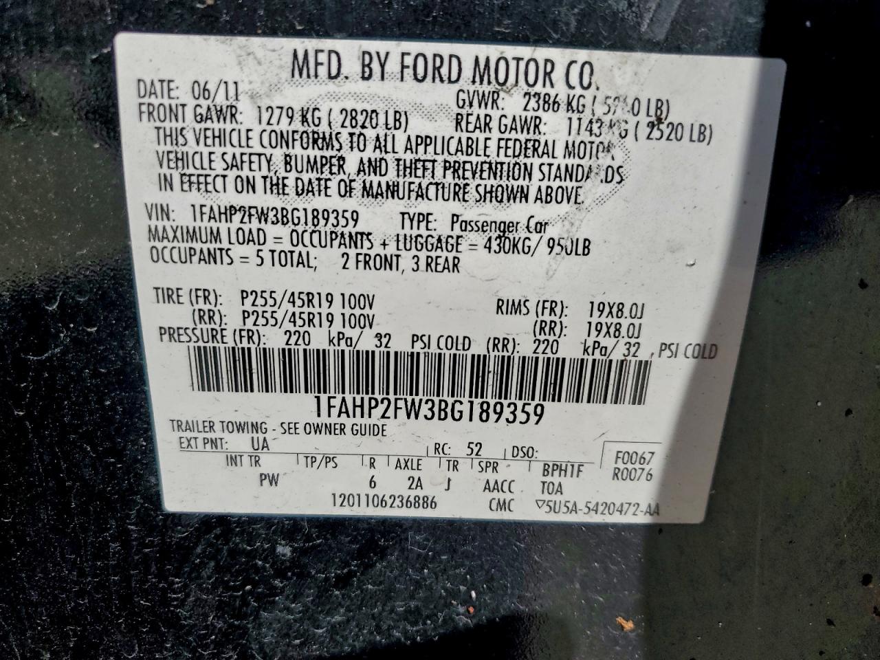 Ford Taurus Limited Image 8