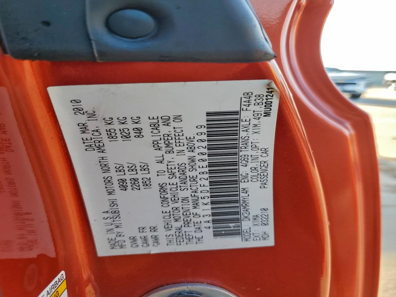 Mitsubishi Eclipse Gs Sport Image 2