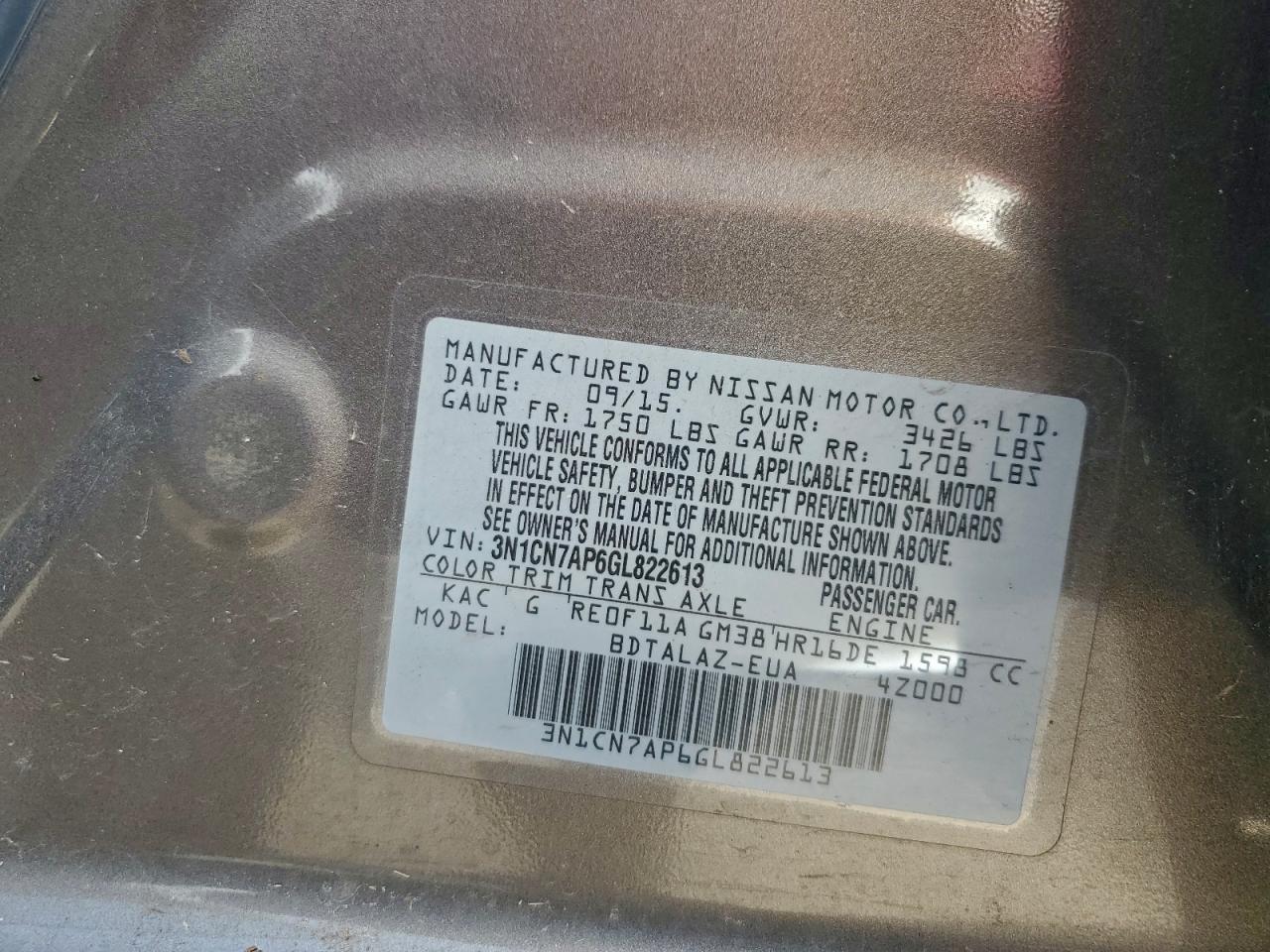 Nissan Versa S Image 10