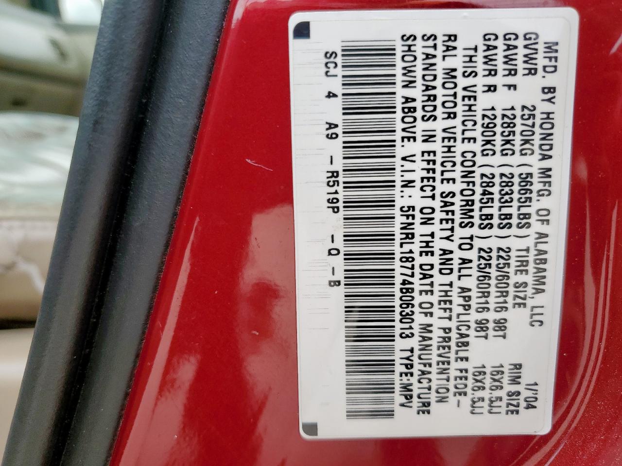 Honda Odyssey Exl Image 10